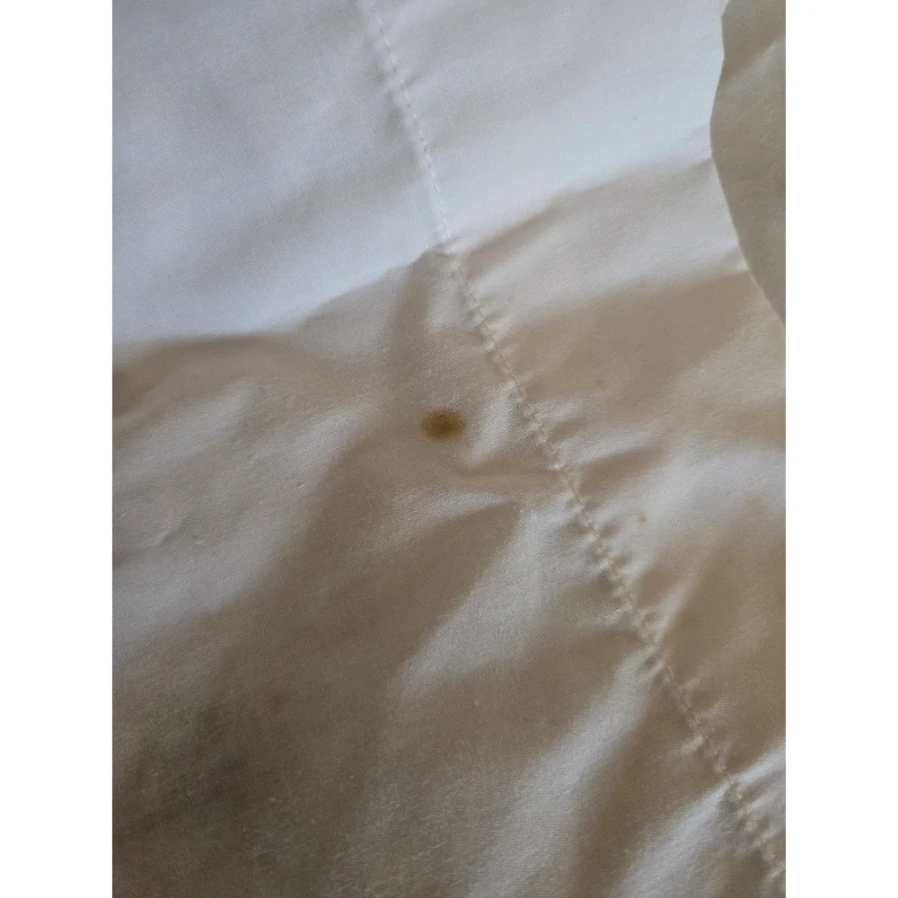 Vintage Embroidered Pillowcases Red Rose Cottagecore Pair Set Light Stain